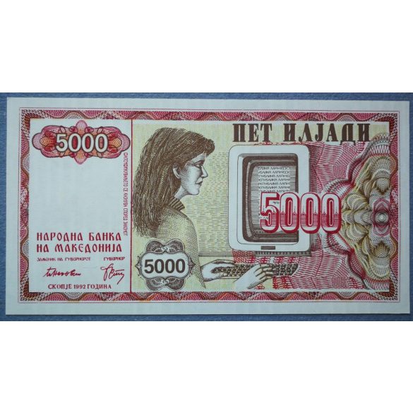 Macedónia 5000 Denari 1992 UNC