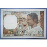 Madagaszkár 100 Francs 1950 VF+