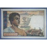 Madagaszkár 100 Francs 1950 VF+