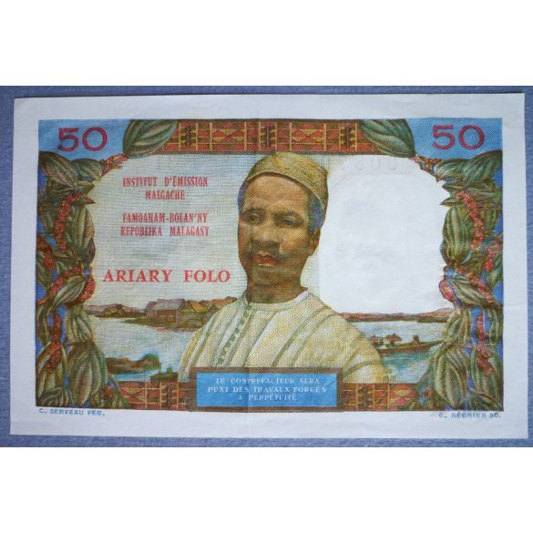 Madagascar 50 Francs 1969 VF+