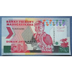 Madagaszkár 2500 Francs 500 Ariary 1993 UNC