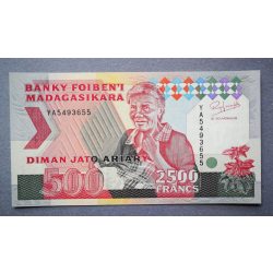 Madagaszkár 2500 Francs 500 Ariary 1993 UNC