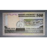 Madagascar 500 Francs 1993 UNC