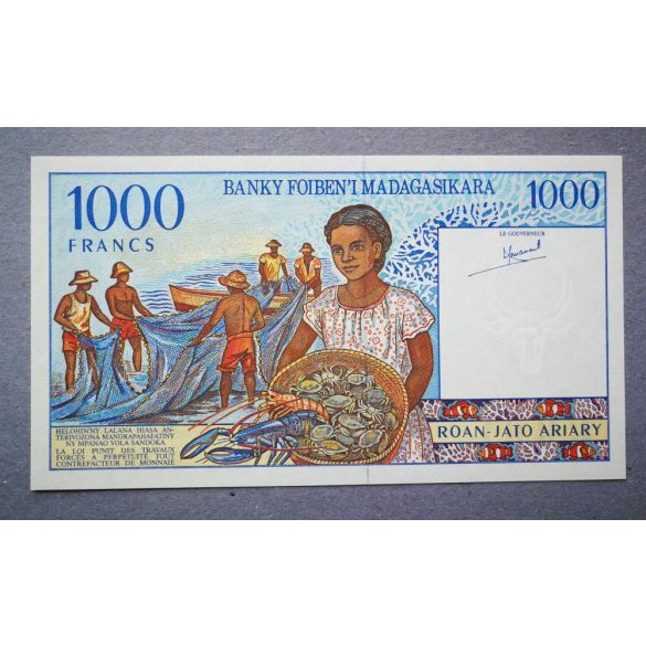 Madagascar 1000 Francs 1994 Unc