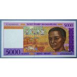 Madagascar 5000 Francs Ariary 1995 aUNC