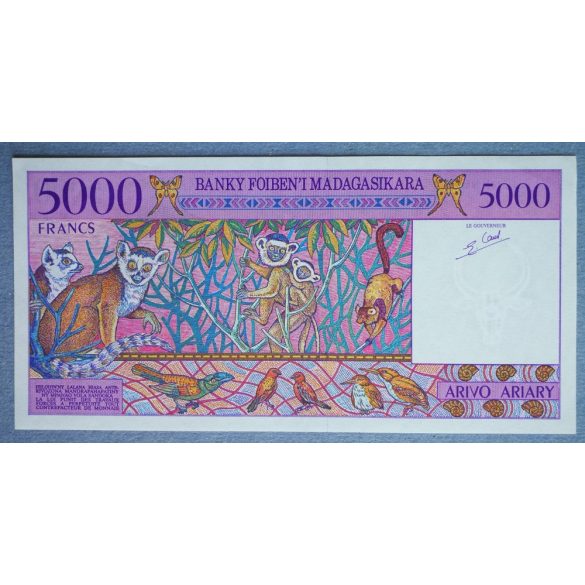 Madagascar 5000 Francs Ariary 1995 aUNC