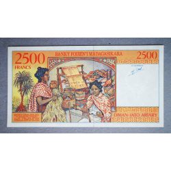 Madagascar 2500 Francs 1998 UNC