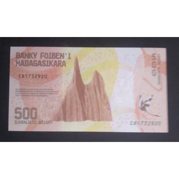 Madagaszkár 500 Ariary 2017 UNC 
