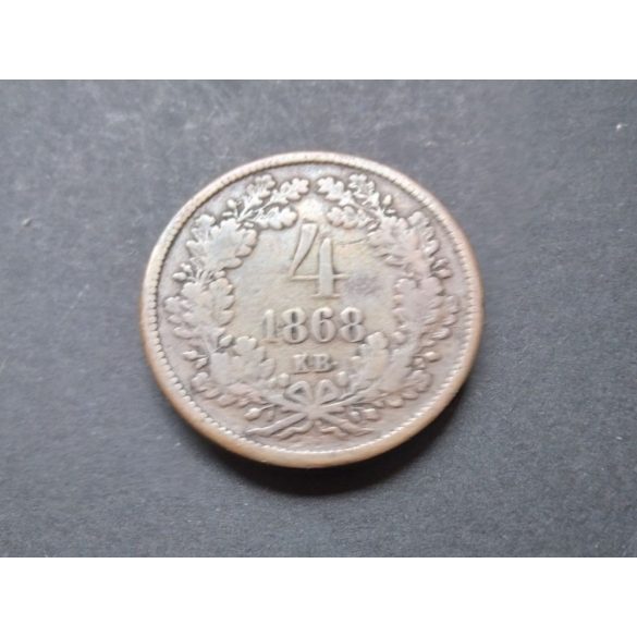 Hungary 4 Krajczár 1868 KB