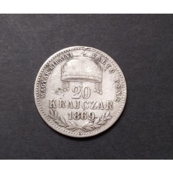 Hungary 20 Krajczár 1869 KB