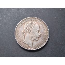 Magyarország Ferenc József 1 Forint 1881 KB, ezüst