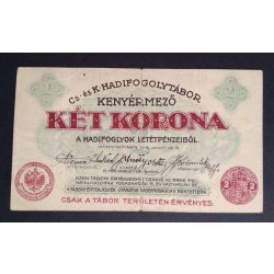 Hungary 2 Crowns 1916 Kenyérmező Prisoner of War Camp VF