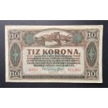 Hungary 10 Korona 1920 VF