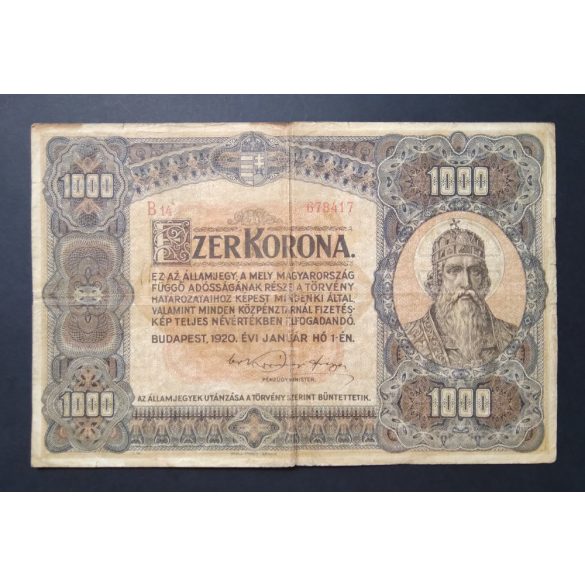 Hungary 1000 Korona 1920 F