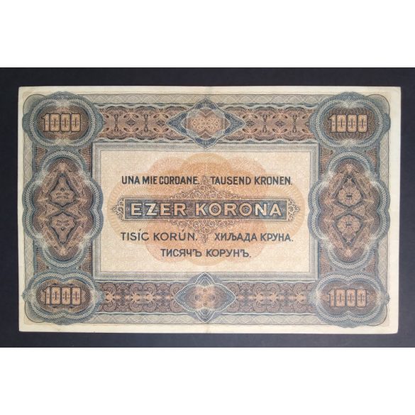Hungary 1000 Korona 1920 XF black serial