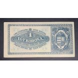 Hungary 1 Korona 1920 XF+