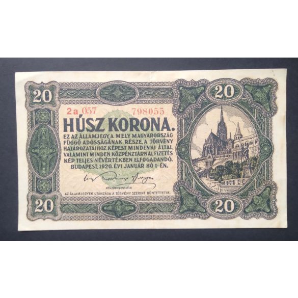 Magyarország 20 Korona 1920 XF 