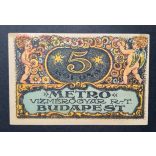 Hungary voucher for 5 Korona 1920 Aunc