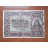 Hungary 5000 Korona 1920 VF