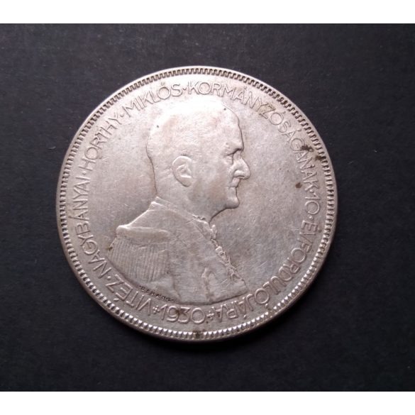 Hungary Miklós Horthy 5 Pengő 1930 silver
