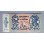 Hungary 20 Pengő 1941 Aunc