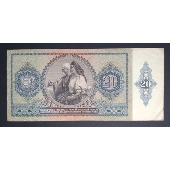 Hungary 20 Pengő 1941 F