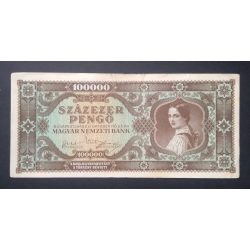 Hungary 100000 Pengő 1945  F+