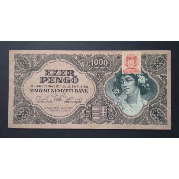 Magyarország 1000 Pengő 1945 VF 