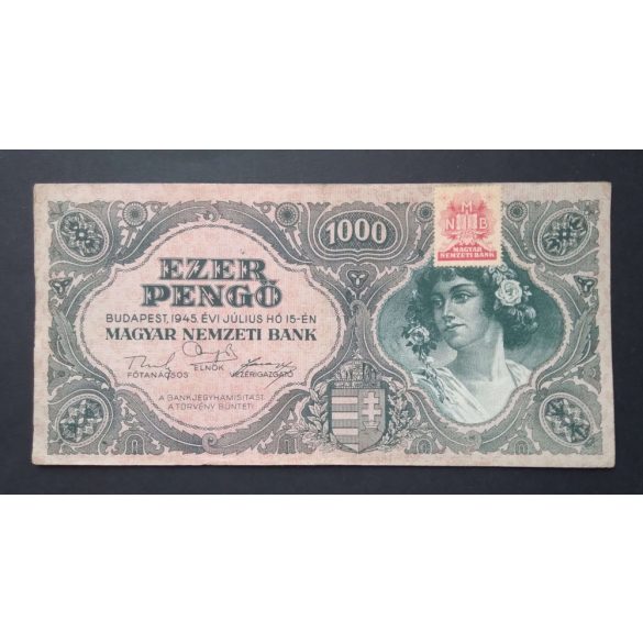 Magyarország 1000 Pengő 1945 VF 