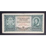 Hungary 10 Million Pengő 1946 VF