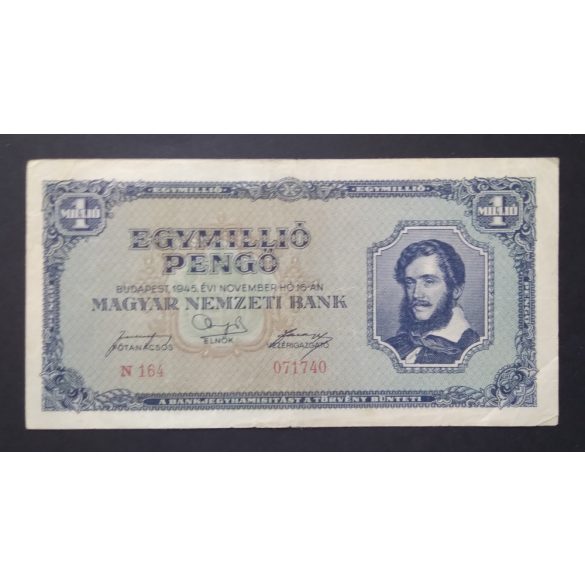 Magyarország 1 Millió Pengő 1945 VF 