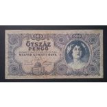 Hungary 500 Pengő 1945 F