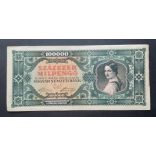 Hungary 100000 Milpengő 1946 VF-