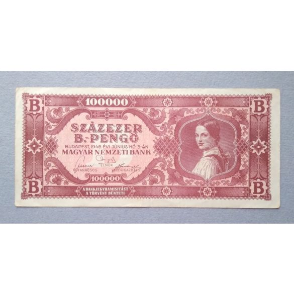 Hungary 100000 B.-Pengő 1946 VF