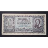 Hungary 10 Million Milpengő 1946 VF