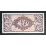Hungary 1 Billion Pengő 1946 VF