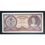 Hungary 1 Billion Pengő 1946 VF