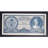 Hungary 1 Billion Milpengő 1946 VF