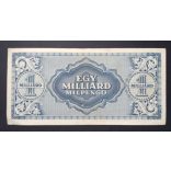 Hungary 1 Billion Milpengő 1946 VF