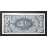 Hungary 1 Billion Milpengő 1946 VF