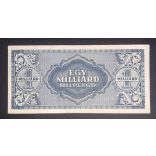 Hungary 1 billion Milpengő 1946 Aunc