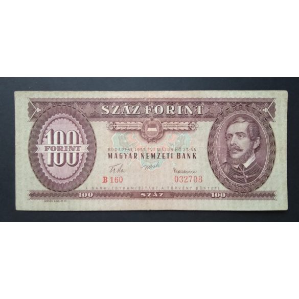 Magyarország 100 Forint 1957 F+