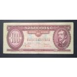 Hungary 100 Forints 1960 F