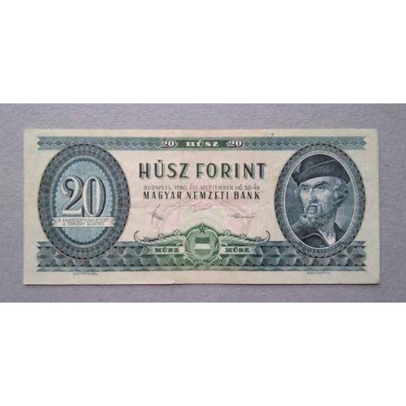 Hungary 20 Forints 1980 F