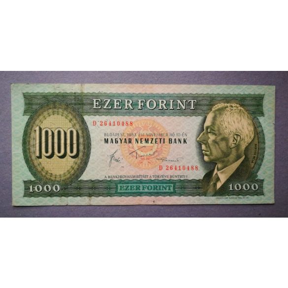 Magyarország 1000 Forint 1983 F+