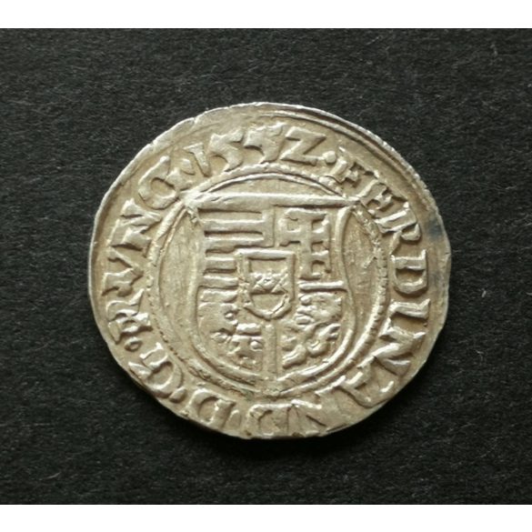 Hungary Ferdinand I (1526-64) Denar KB 1552 silver