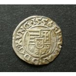 Hungary Ferdinand I (1526-64) Denar KB 1556 silver