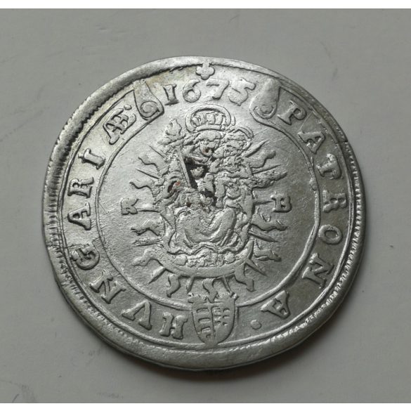 Magyarország I. Lipót (1657-1705) 15 Krajcár 1675 KB, ezüst