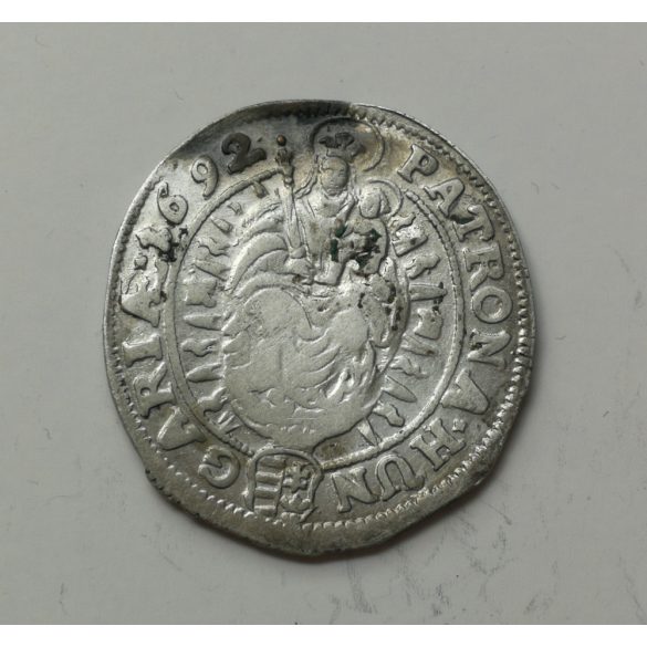 Magyarország I. Lipót (1657-1705) 15 Krajcár 1692 KB ezüst