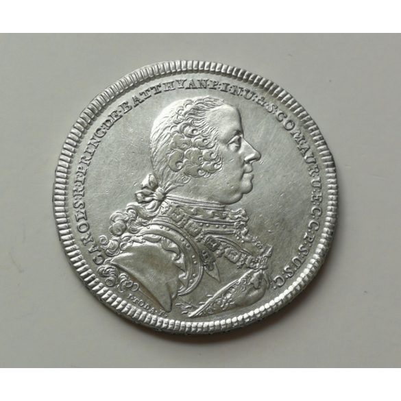 Magyarország Batthyány Károly 1/2 tallér Bécs 1764  ezüst